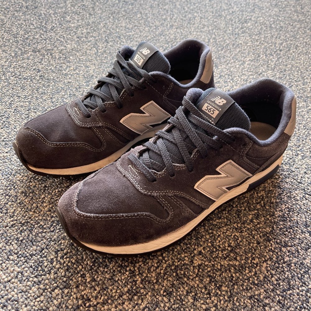 Men's New Balance 565 Navy, Suede Running Shoes ML565NV Used Men Size 12